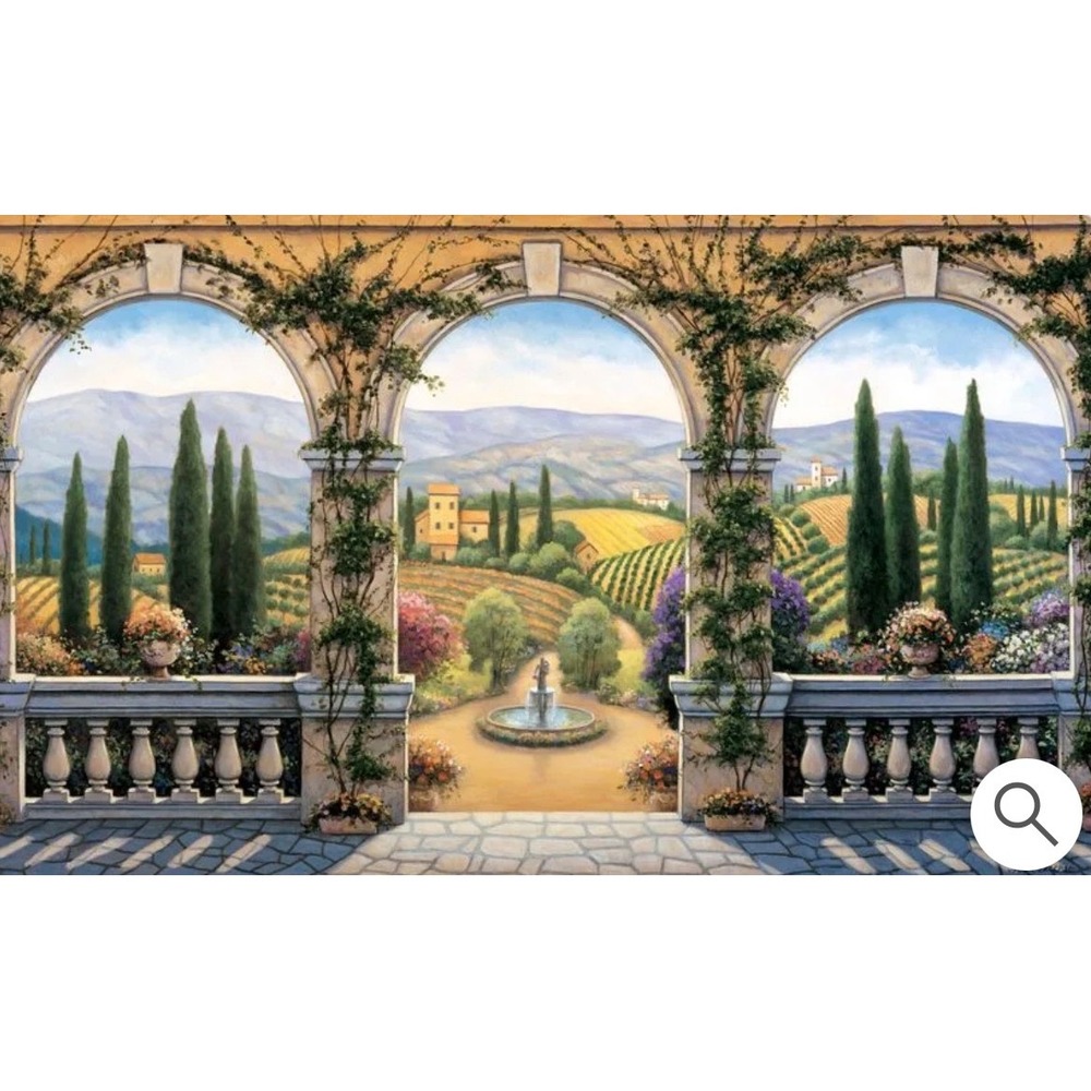 Environmental Graphics C828 Tuscan Villa Wall Mural 8 Panel 13'8" x 8'3" USA